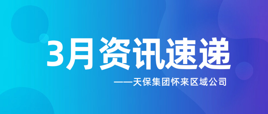三月春风催奋进，怀来筑业向新行——天保集团怀来区域公司3月资讯速递